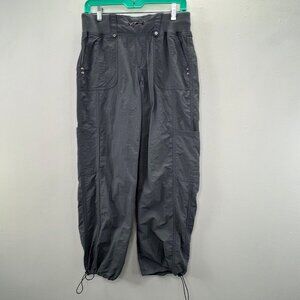 No Boundaries Cargo Pants S 4-6 Women Gray Baggy Nylon Quick Dry Hiking